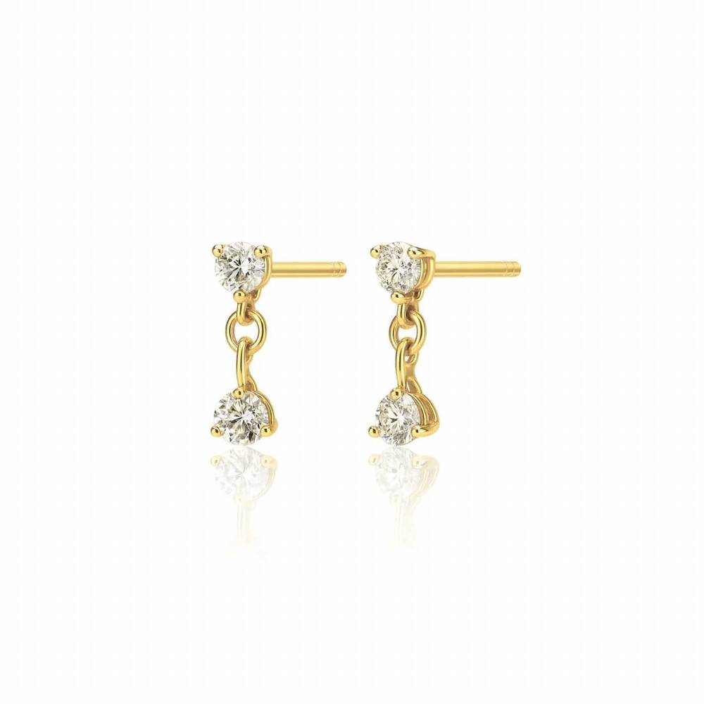 NEW ELLIE VAIL women's evanora double drop earring in gold